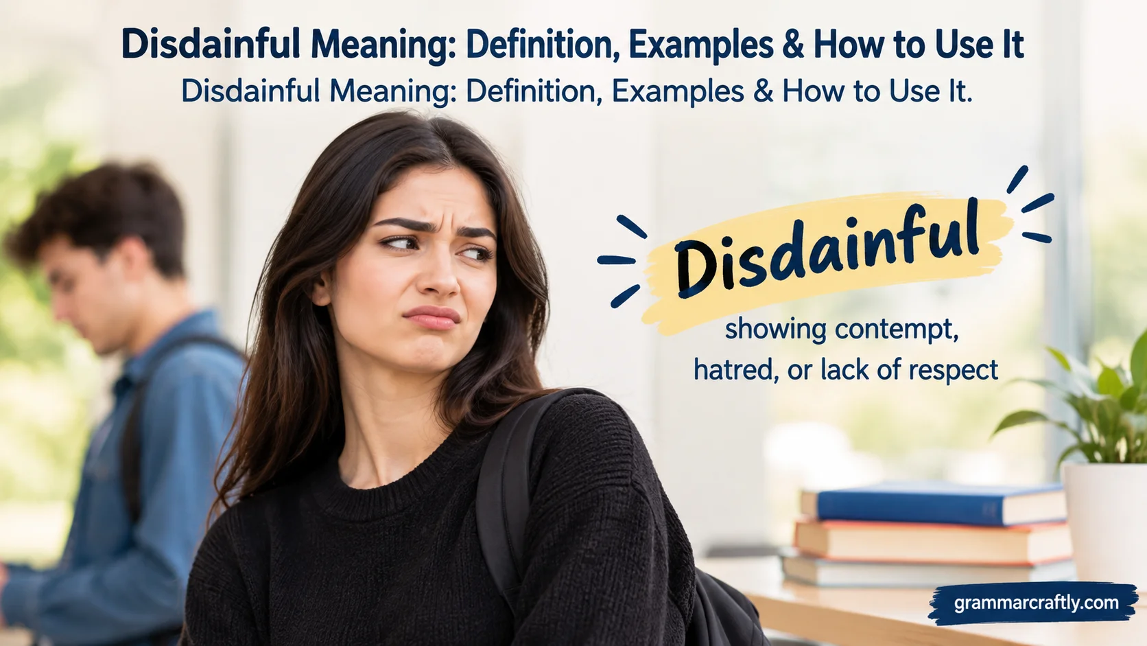 Disdainful Meaning: Definition, Examples & How to Use It