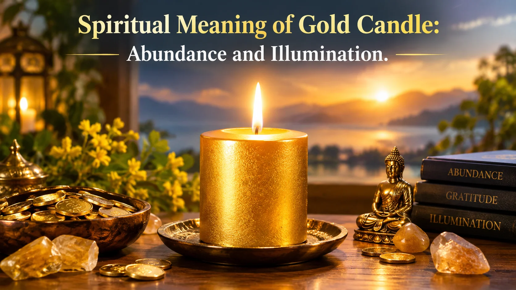 Spiritual Meaning of Gold Candle: Abundance and Illumination