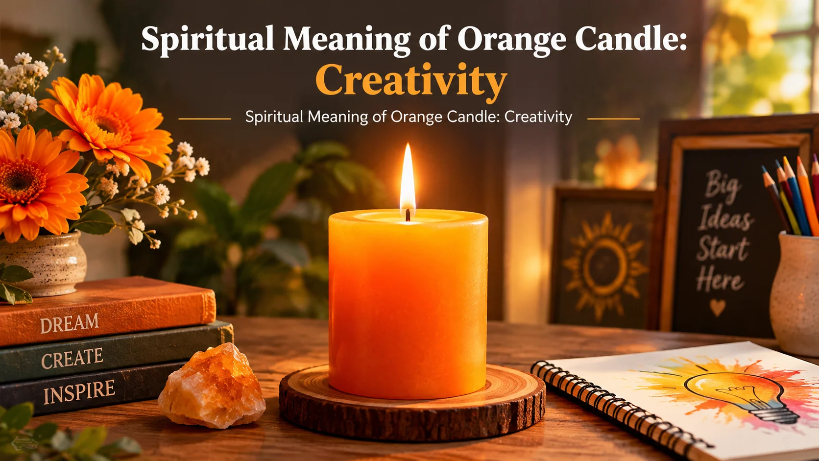 Spiritual Meaning of Orange Candle: Creativity