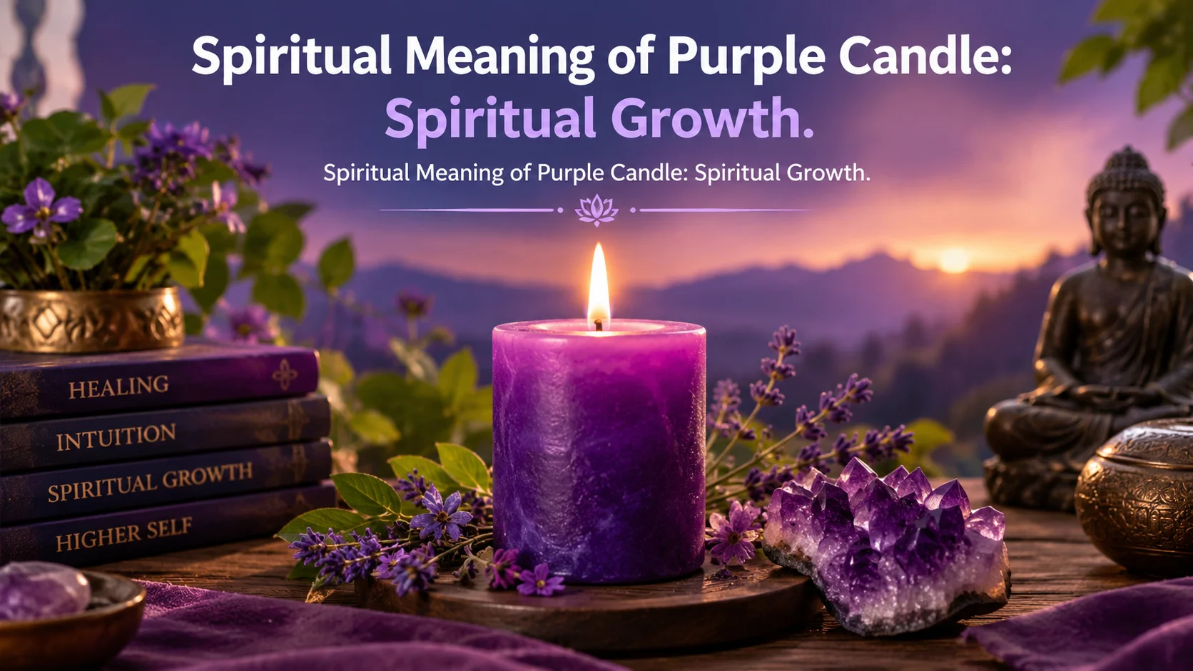 Spiritual Meaning of Purple Candle: Spiritual Growth